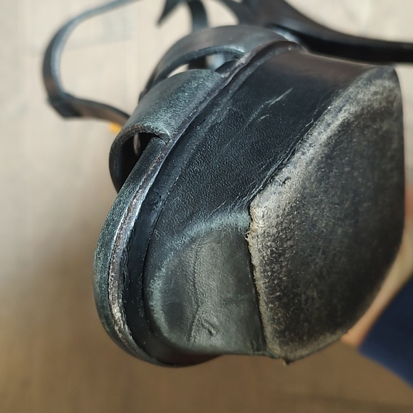 Yves Saint Laurent Tribute Leather Platform Sandal - Picture 8 of 14